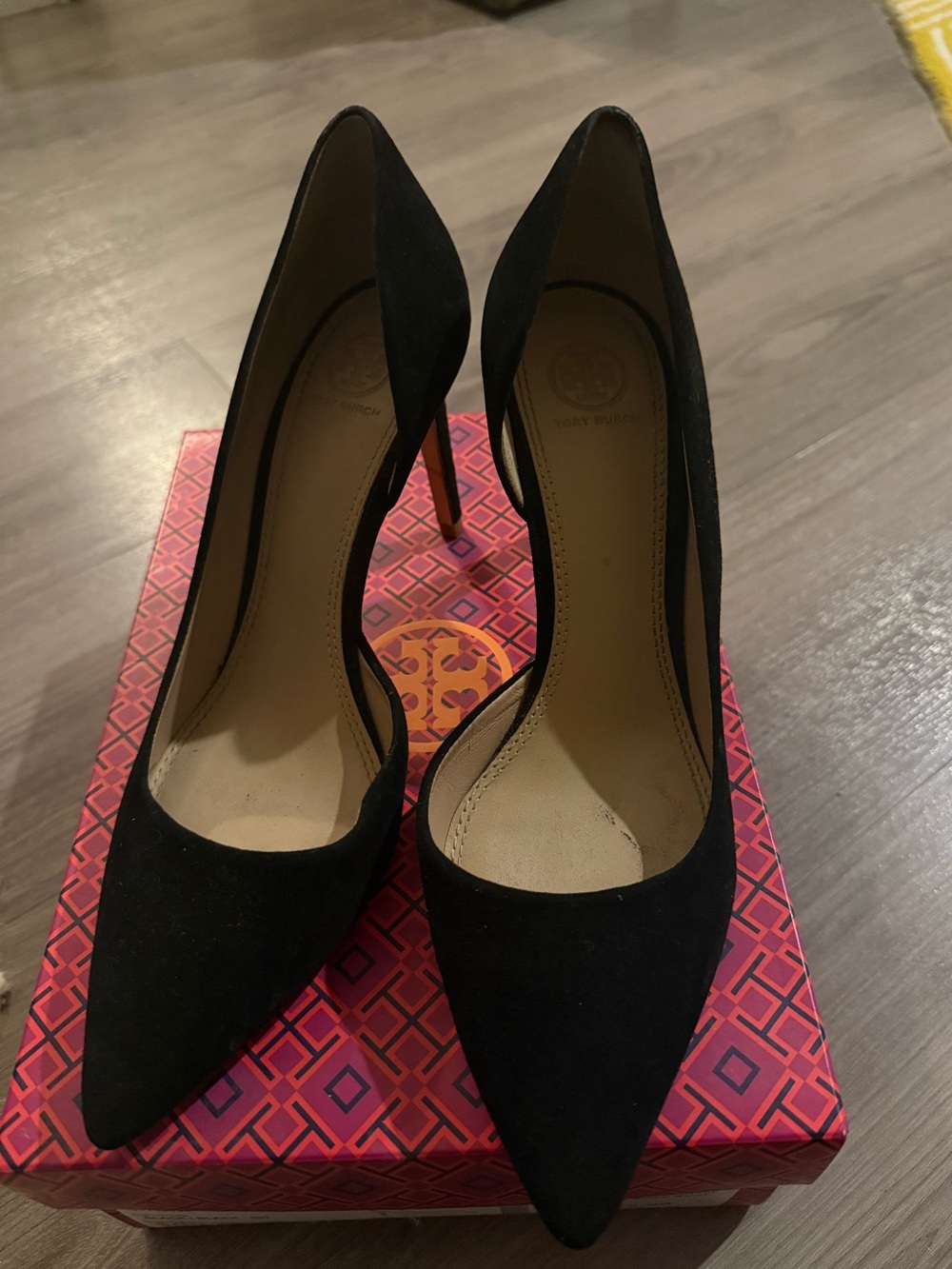 Tory Burch D'Orsay Suede Pumps